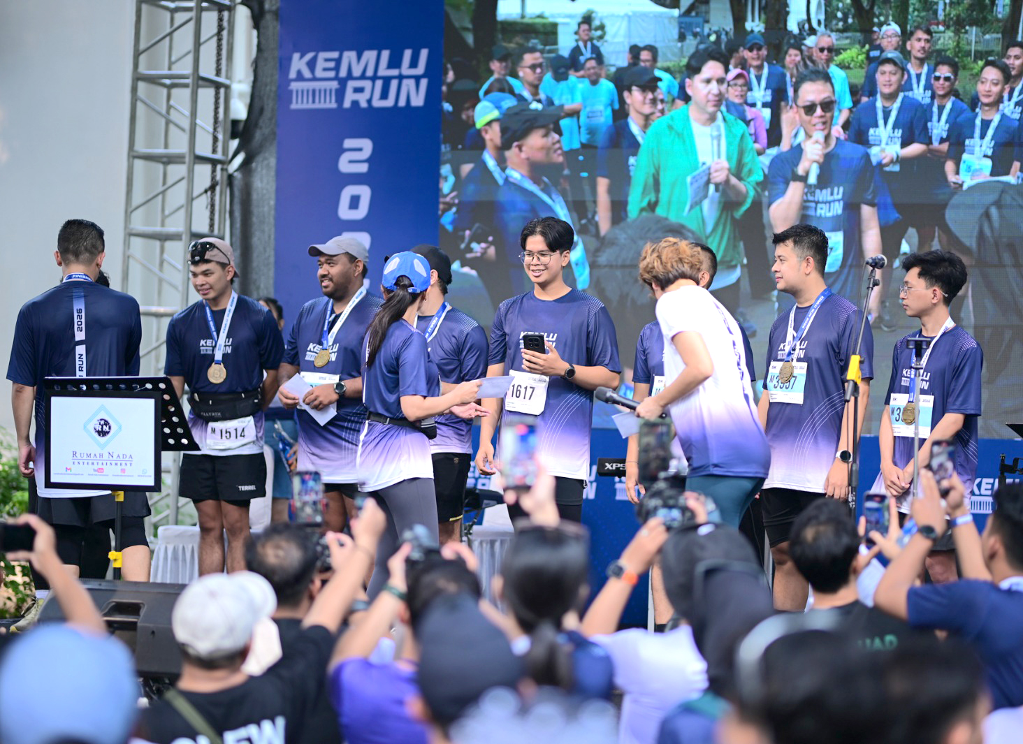 Mengikuti acara Kemlu Run, bersama Menteri dan Wakil Menteri Luar Negeri